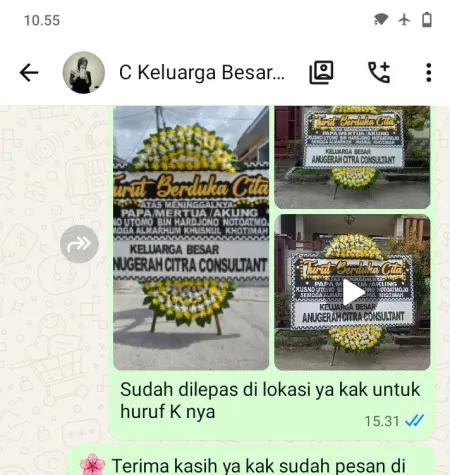 Pengiriman Papan Bunga Duka Leuwidamar